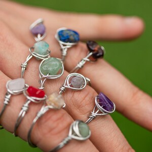custom handmade crystal ring Bild 7