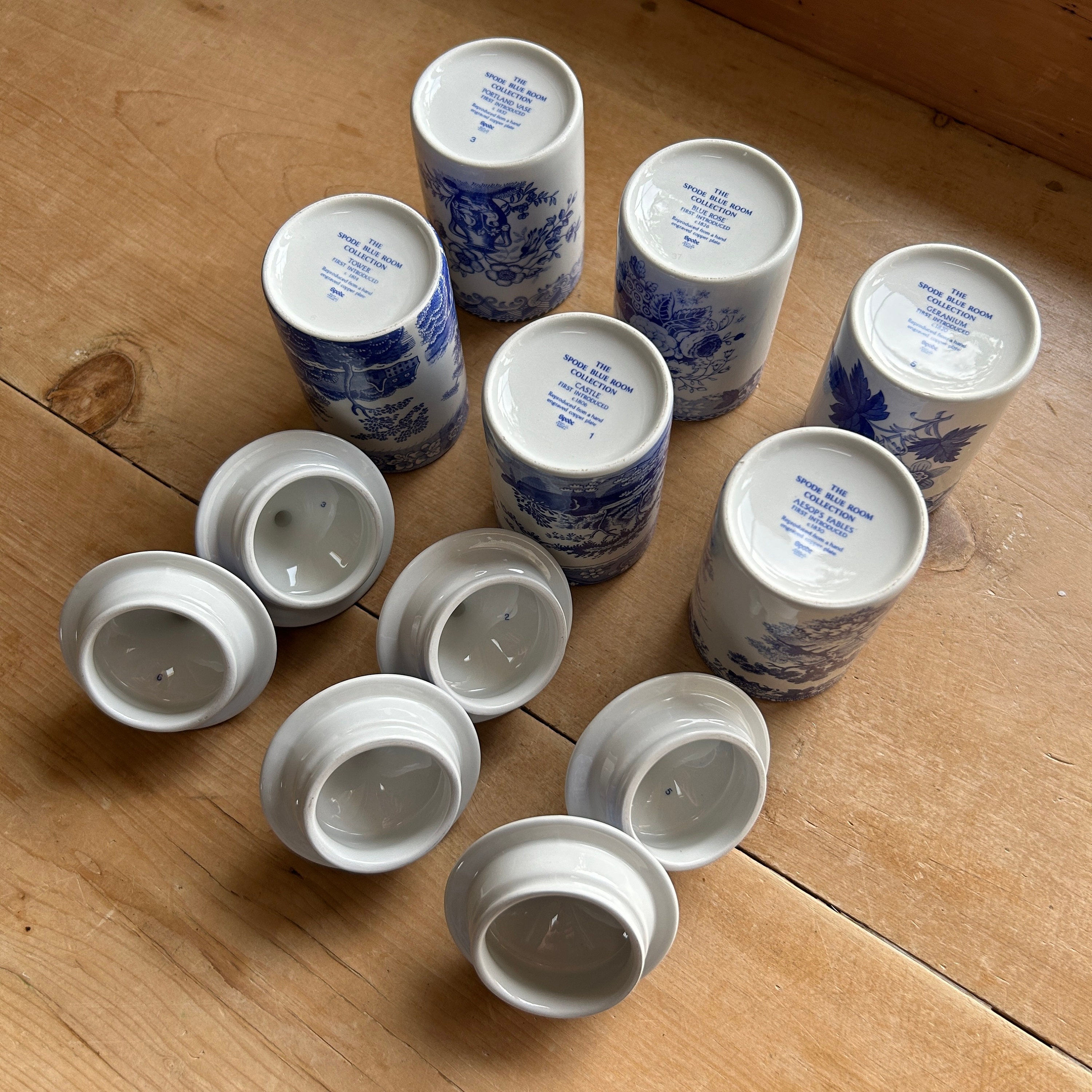 Spode, England Vintage C1995 Blue Room Collection Set of Six