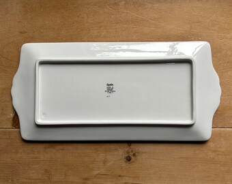 ヴィンテージ スポード ブルーイタリアン サンドイッチトレイ W34cm