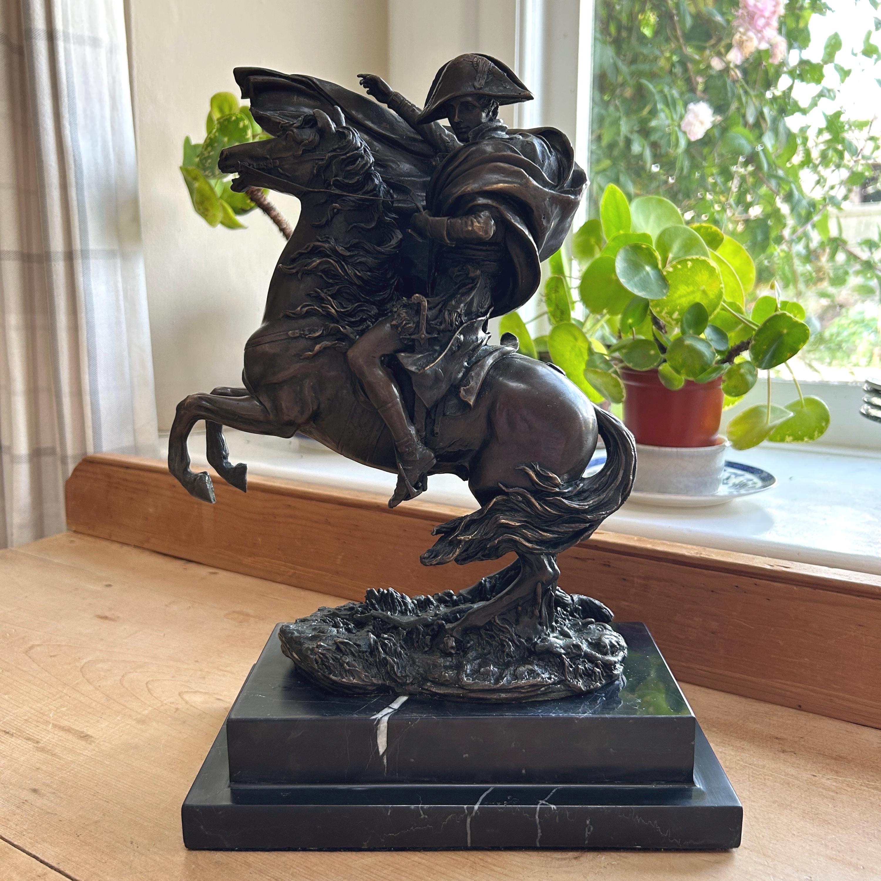 Vintage Bronze 'napoleon Crossing the Alps', After Claude on