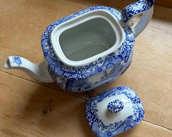 Vintage Spode Blue Italian Teapot 1.1L 2pt, England 1997 - Etsy