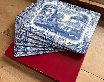 Spode Original Classic Blue Italian Design Small Placemat Set of