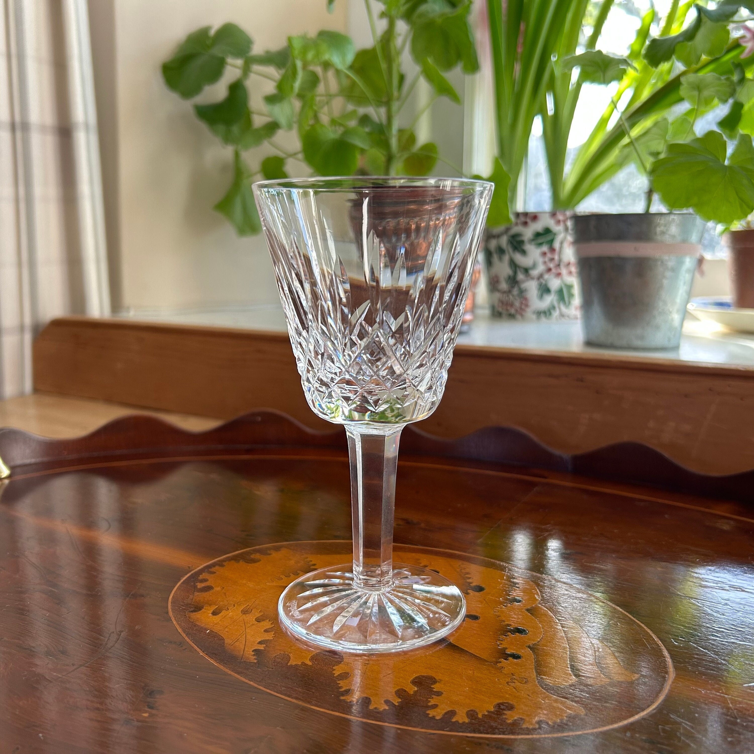 Vintage Crystal Claret Replacement. Genuine Lead Crystal Glasses