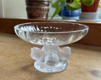Lalique NOGENT Compote Bowl/sculpture - Etsy