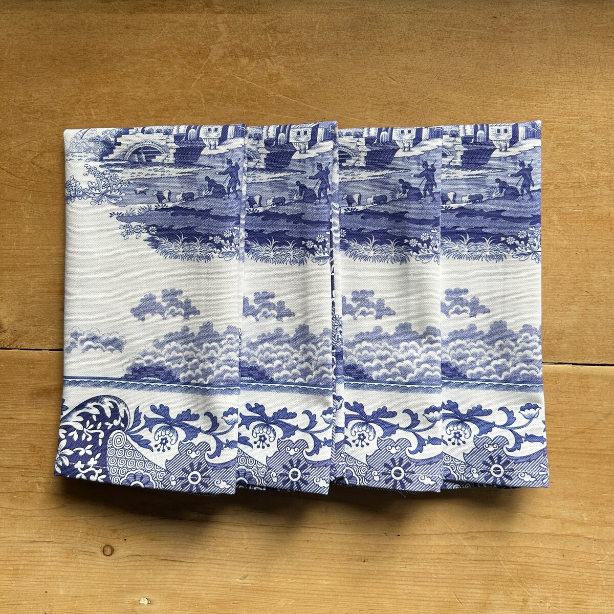 New Unused 100% Cotton Set of Four Napkins in Spode Blue Italian Pattern Width 75cm 29.5in - Etsy