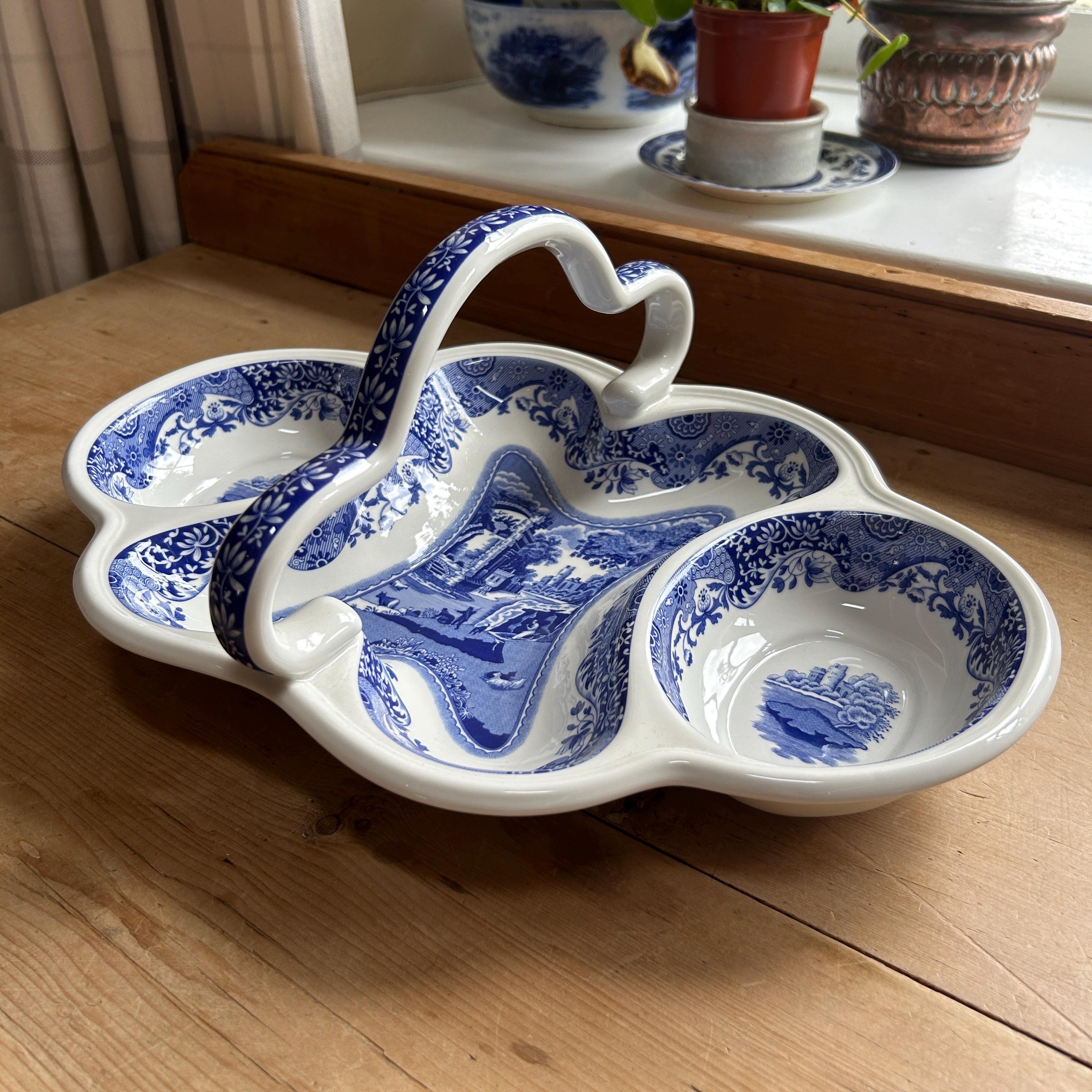 Spode Blue Italian 200th Anniversary Entertainment Set W38cm