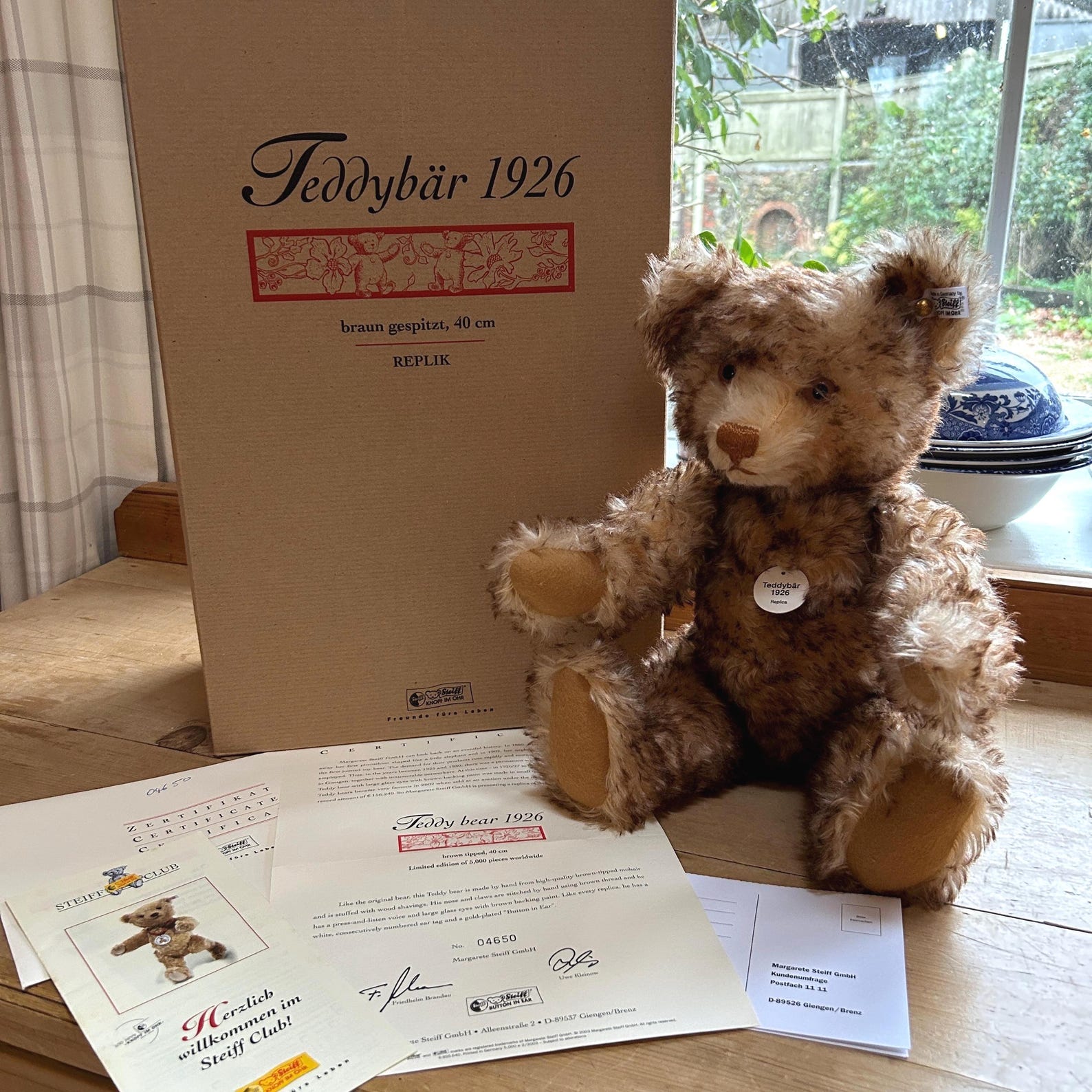 intage Steiff Teddy Bear with Growl Ltd Edn 4650/5000 H40cm, Germany 2003