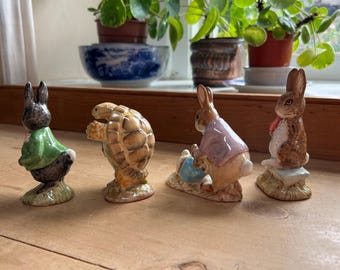 Vintage Beswick Beatrix Potter Figures (8), England 1948-1989