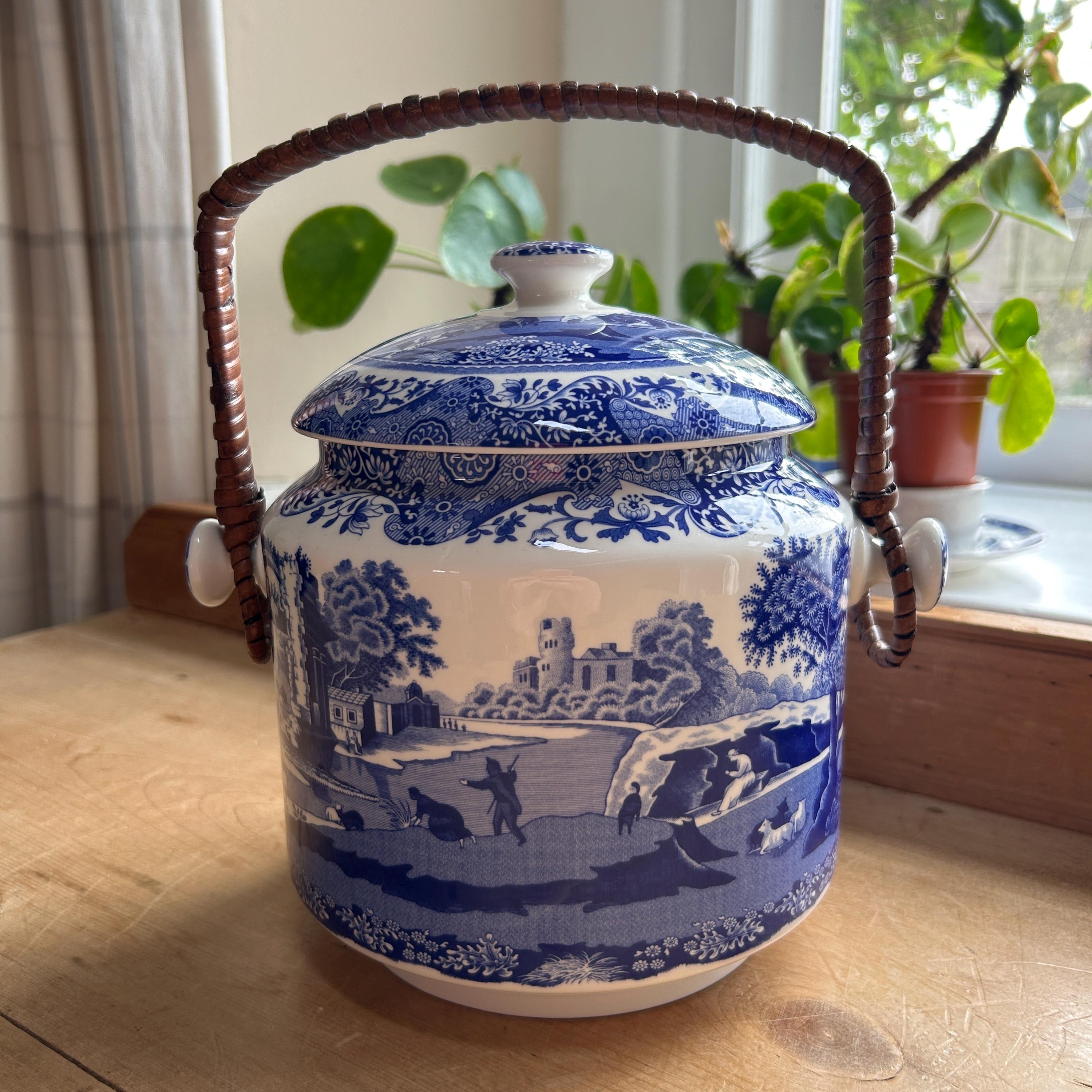 spode ブルーイタリアン　ビスケットバレル　200周年記念 spode ブルーイタリアン ビスケットバレル 200周年記念 - メルカリ