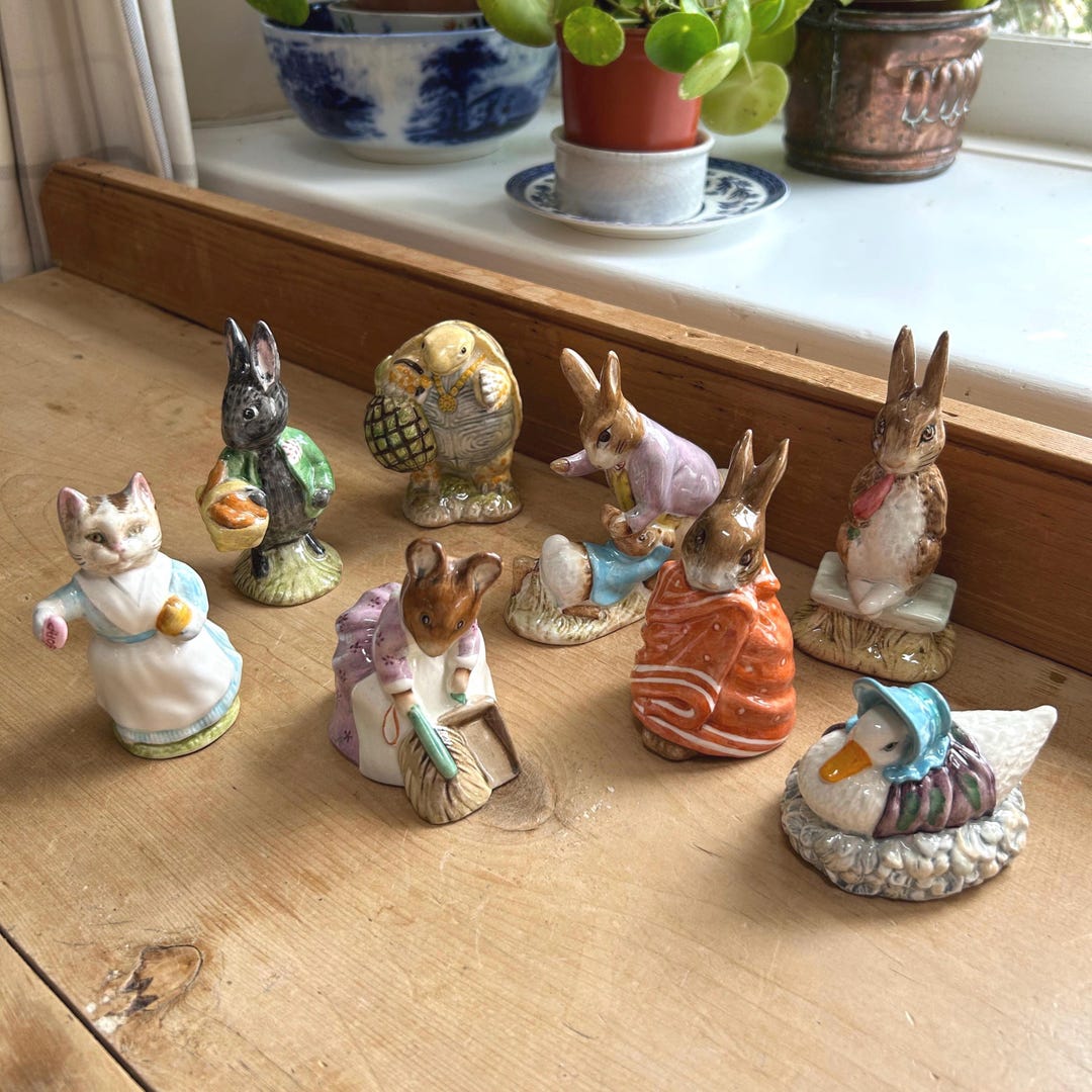 Vintage Beswick Beatrix Potter Figures (8), England 1948-1989 - Etsy