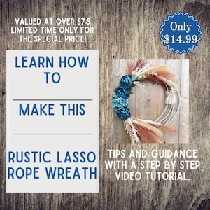 How to Make a Rope Wreath for Decorating , DIY Boho Lasso Wreath, DIY Wreath Tutorial, DIY Wedding Decoration