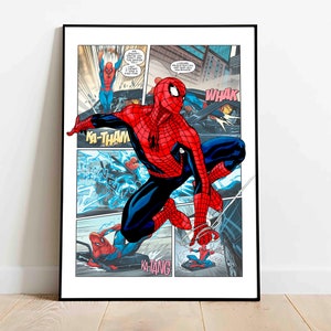 Spider-man 2002 Movie Poster Framed and Ready to Hang. -  Sweden