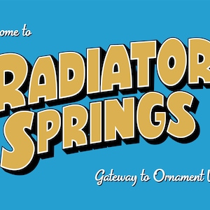 Radiator Springs / Backdrop & Background