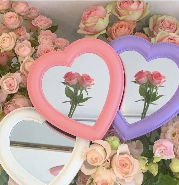 Cute Heart Mirror Kawaii Decor