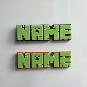 Personalized Minecraft-Inspired Magnet – Custom 3D Printed Name Fridge Magnet