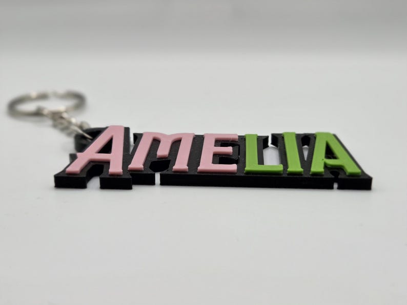 Personalised Wicked-inspired Keyring – Custom 3D Printed Name Keychain ...