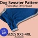 see more listings in the Dog Sweater Patterns section