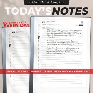 5 Years reMarkable Daily Planner 2024 to 2029 reMarkable 2 Templates Monthly, Quarterly Weekly Bestseller image 5