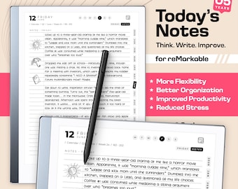 Sistema di pianificazione giornaliera quinquennale per reMarkable 2 — che copre il periodo dal 2027 al 2031 + 2026 gratuito