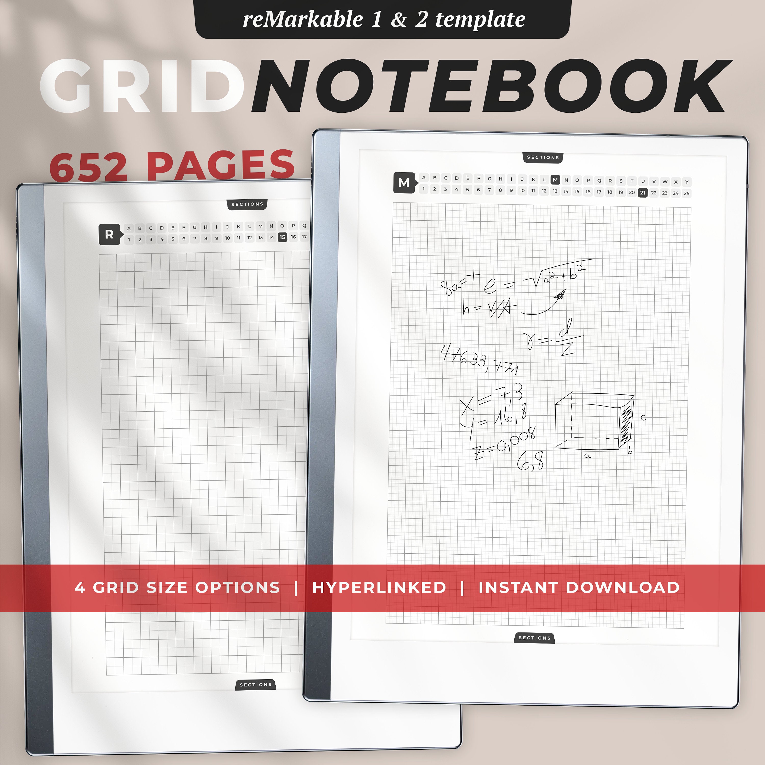 Graph Paper Notebook: Abstract Math Algebra Design Grid Paper Quad Ruled 4  Squares Per Inch Large Graphing Paper 8.5 By 11 (Paperback)