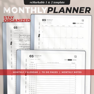 5 Years reMarkable Daily Planner 2024 to 2029 reMarkable 2 Templates Monthly, Quarterly Weekly Bestseller image 7