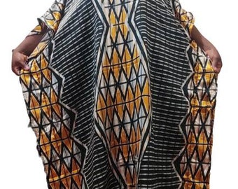 Long Kaftan Silk Dress