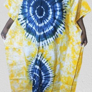 African Fashion Maxi Dress Batik Boubou Tie and Dye Boubou Kampala Long Dress