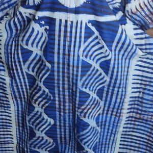 African Fashion Batik maxi  Dress, Floor Length Boubou, Tie and Dye women Boubou , Boubou Grand Bassam Tradional Kampala  Long Boubou.