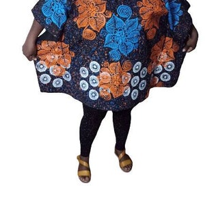 African Fashion Dyed Leggings Set, 2 Pieces One Size Pant, African Tie Dye Clothing Set Perfect for Gift
