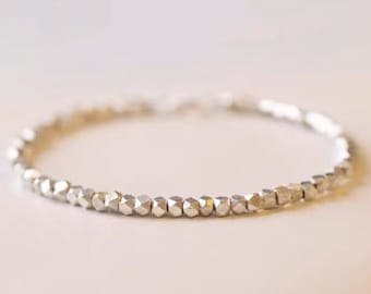 Sterling silver bracelet - 2. 5mm sterling silver Bracelet | Minimalist  Bracelet | Silver Bracelet |simple bracelet| Stackable bracelet