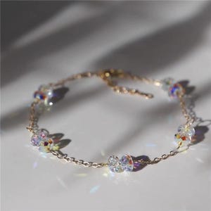 Ultra Sparkly Swarovski Crystal bracelet -6mm Swarovski Crystal Clear AB Bracelet | Crystal Bracelet | Swarovski Bracelet Australia