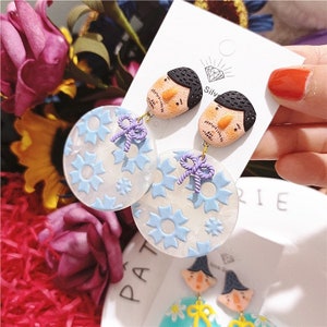 Indiandoll Cute Funky earrings| Cute statement earrings |Trendy earrings | Unique Design acrylic earrings