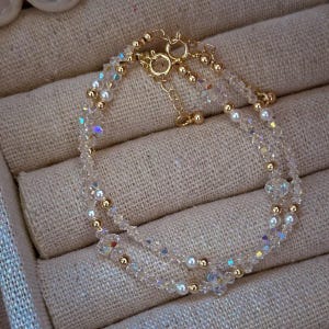 Ultra Sparkly Swarovski Crystal bracelet -3mm Swarovski Crystal Clear AB Bracelet | Crystal Bracelet | Swarovski Bracelet Australia