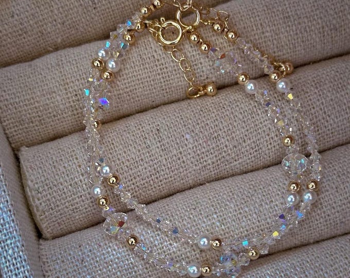 Swarovski Transparent Glass Bracelet