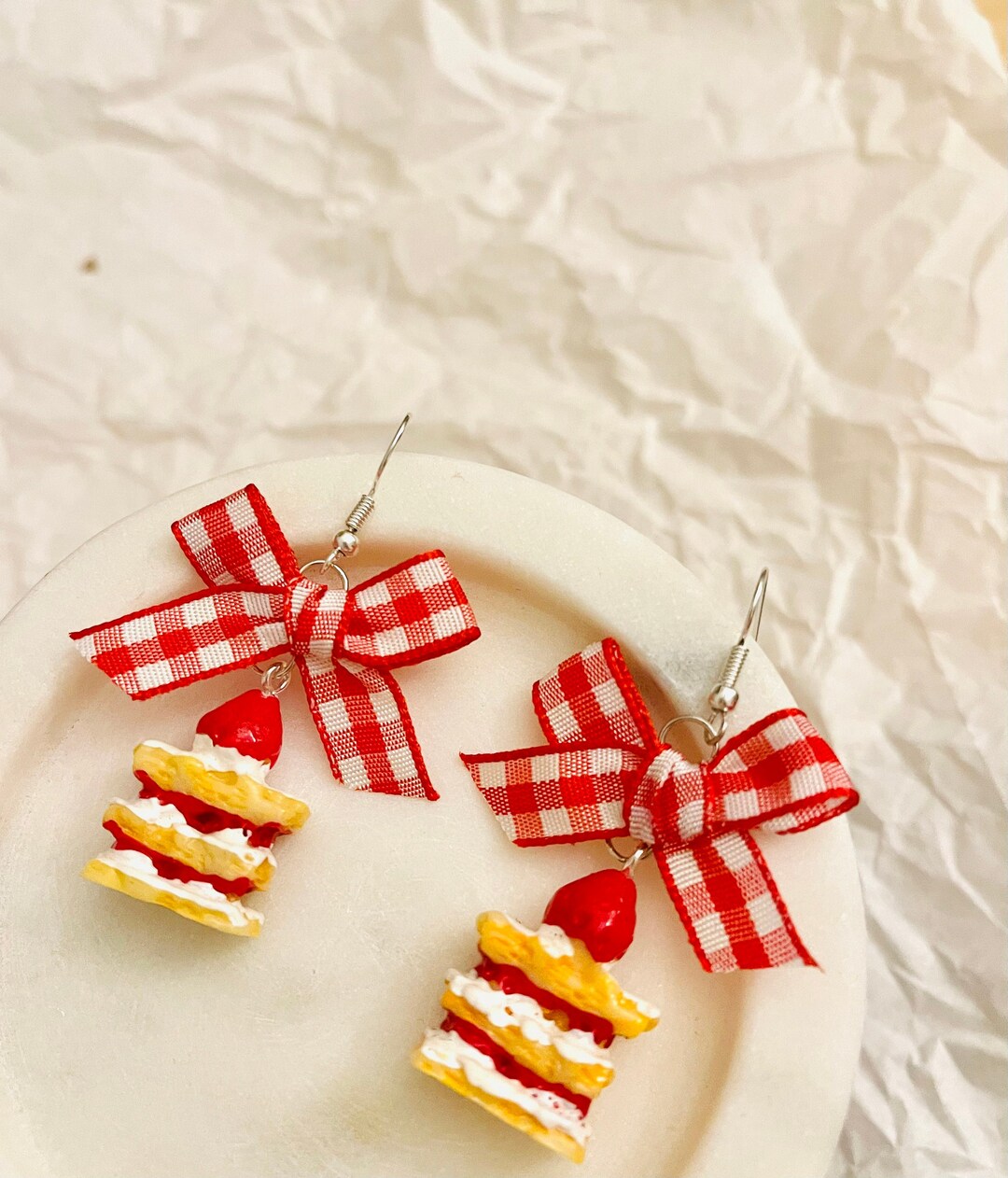 Nudel Ohrringe Für Damen - Lustige Statement Ohrhänger Mit Food Design