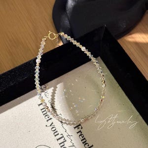 Ultra Sparkly Swarovski Crystal  bracelet -3mm Swarovski Crystal Clear AB Bracelet | Crystal Bracelet | Swarovski Bracelet Australia
