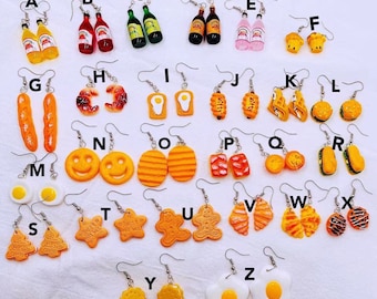 FUNKY Mini Food Drop Dangles Earrings | Unique Food Drop Earrings | Funky Gift | Funky Design Earrings
