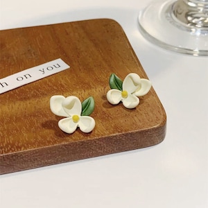 Jasmine earrings |Jasmine stud earrings |Jasmine ear stud| Flower earrings |Flower Stud Earrings| Flower ear stud |Cute Earrings