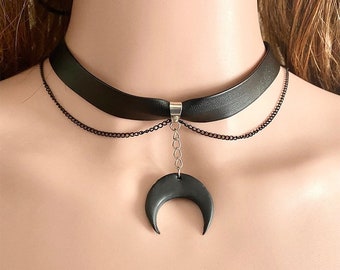 Halloween witch choker Necklace | Fashion choker Necklace | Gothic Dark style choker Necklace |Classic choker Necklace |Black choker |