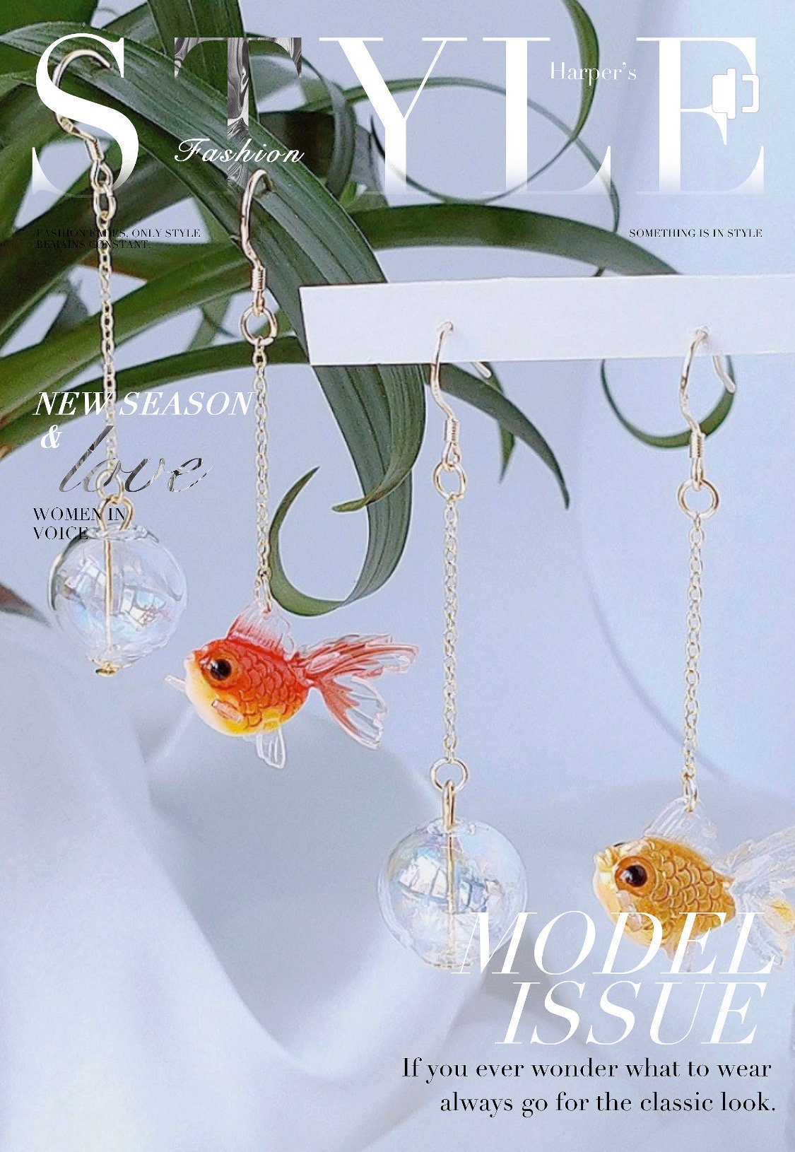 Goldfish bowl deals earrings