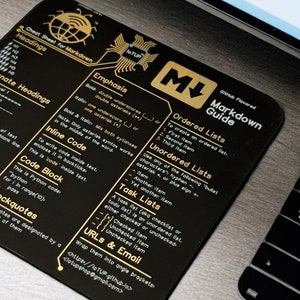 Markdown Personalised PCB Laminate Coaster, Desk Accessories Circuit Board Design Markdown Syntax Coaster for Gift