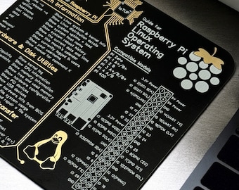 Himbeer-Pi-Untersetzer-Platinen-Design, Technik-Enthusiasten-Schreibtisch-Dekor, langlebige Platine mit Gold-Detail, Geschenk für Programmierer