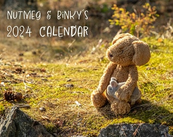 Stuffed Animal Wall Calendar - 2024