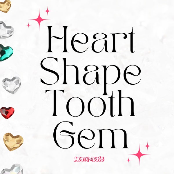 Heart Shape Tooth Gems, Tooth Gems, Tooth Gem Flatbacks, Heart Flatbacks, Glass Rhinestone Flatbacks, Lead Free Rhinestones, Nail Art Gems