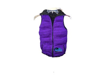 Reversible Crochet Puffer Vest