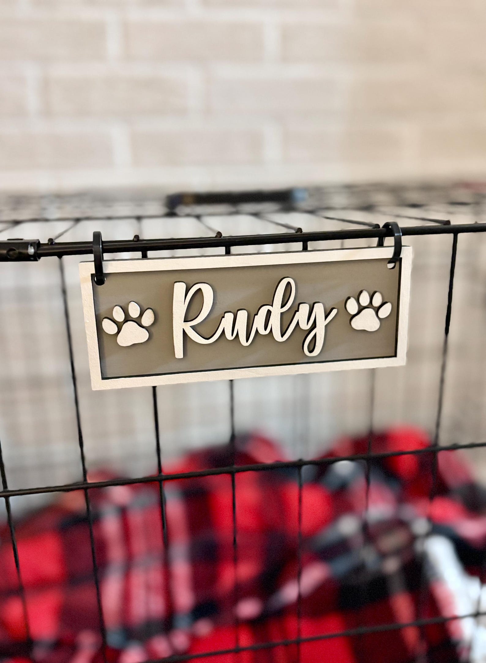 Dog Crate Name Plates photo