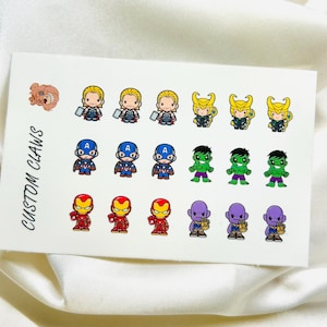 Super Hero - Hand Crafted Nail art Waterslide Decal