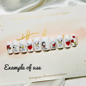 Decalcomanie per nail art di Snoop e Woody - Foglio A6 immagine 3