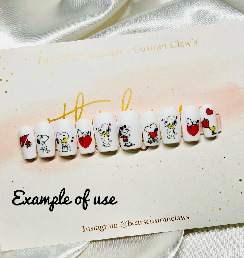 Decalcomanie per nail art di Snoop e Woody - Foglio A6 immagine 3