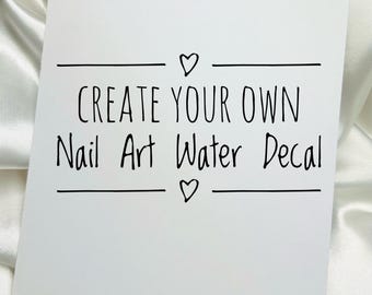 Decalcomania personalizzata - Decalcomania scorrevole per nail art realizzata a mano